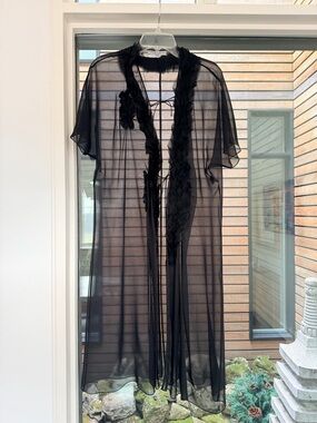 Morgan’s Le Fay Sheer Ruffled Robe